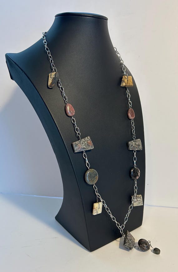 Artisan Multi Stone Crenoid Fossil Petrified Wood… - image 2