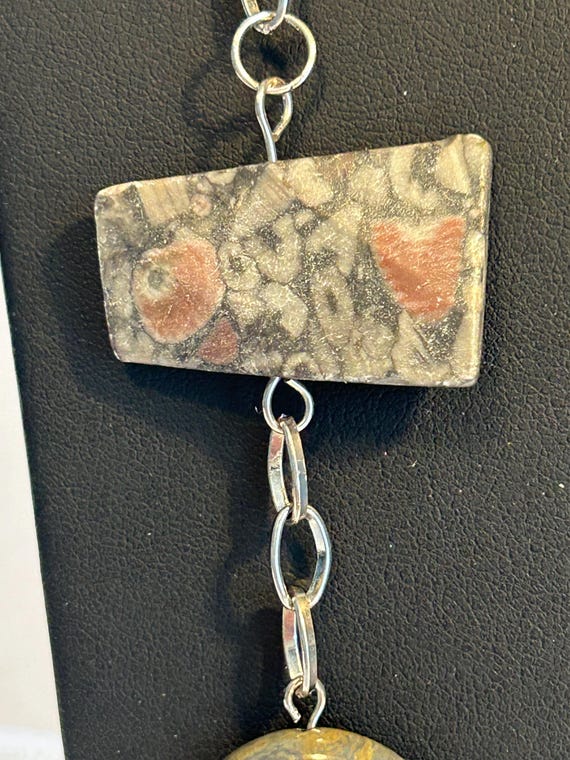 Artisan Multi Stone Crenoid Fossil Petrified Wood… - image 3