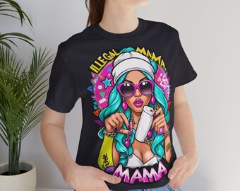 Camiseta de calle, Ropa para adultos de género neutro, mamá con estilo, Colección de verano, Camiseta de verano, Estilo urbano, Imprescindible, vida cotidiana,