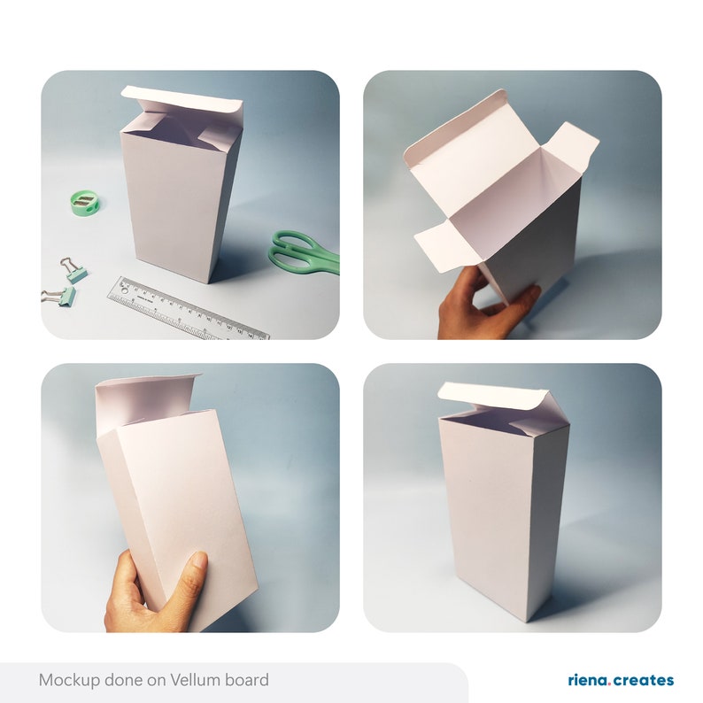 Plain Box Packaging Template | Product Diecut (digital Download) - Etsy