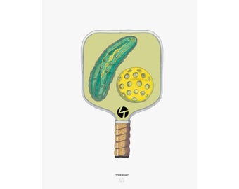 Pickleball Matte Vertical Posters