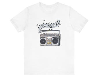 Sounds Like A Plan Boombox Unisex Jersey Short Sleeve Tee