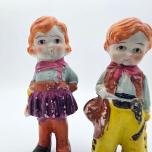 vintage ceramic Japanese dolls