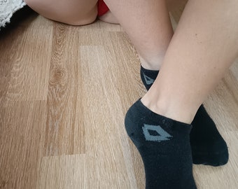 Getragene Socken