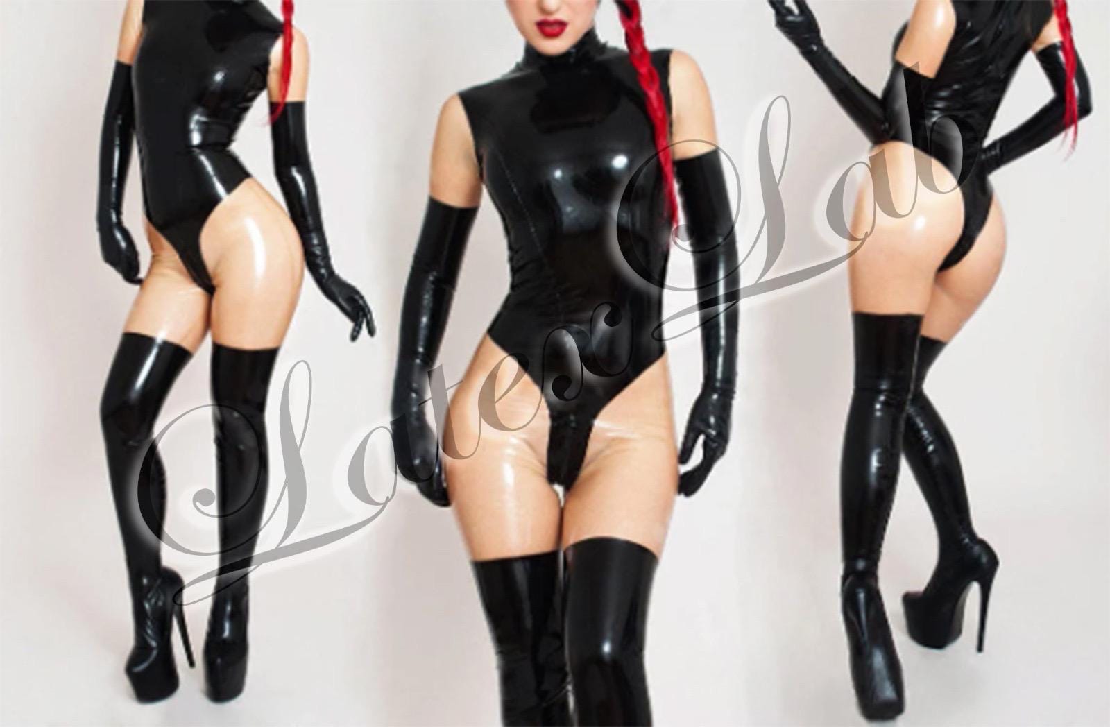 Catsuit In Lattice Con Tasca A Coppa, Spessore 0,4 Mm – Tutu Intera Personalizzata