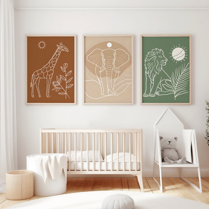 Jungle Nursery Art - Etsy