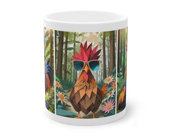Rooster in the forest