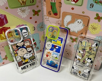 Cartoon Snoopy Handmade iPhone Case 15 14 13 12 11 XS XR SE 8 7 6 Pro Max Plus handmade to order