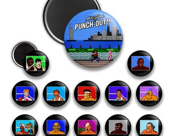 Mike Tysons Punch-Out-MAGNET-SET, Nintendo Little Mac-Geschenk-Retro-Merchandise