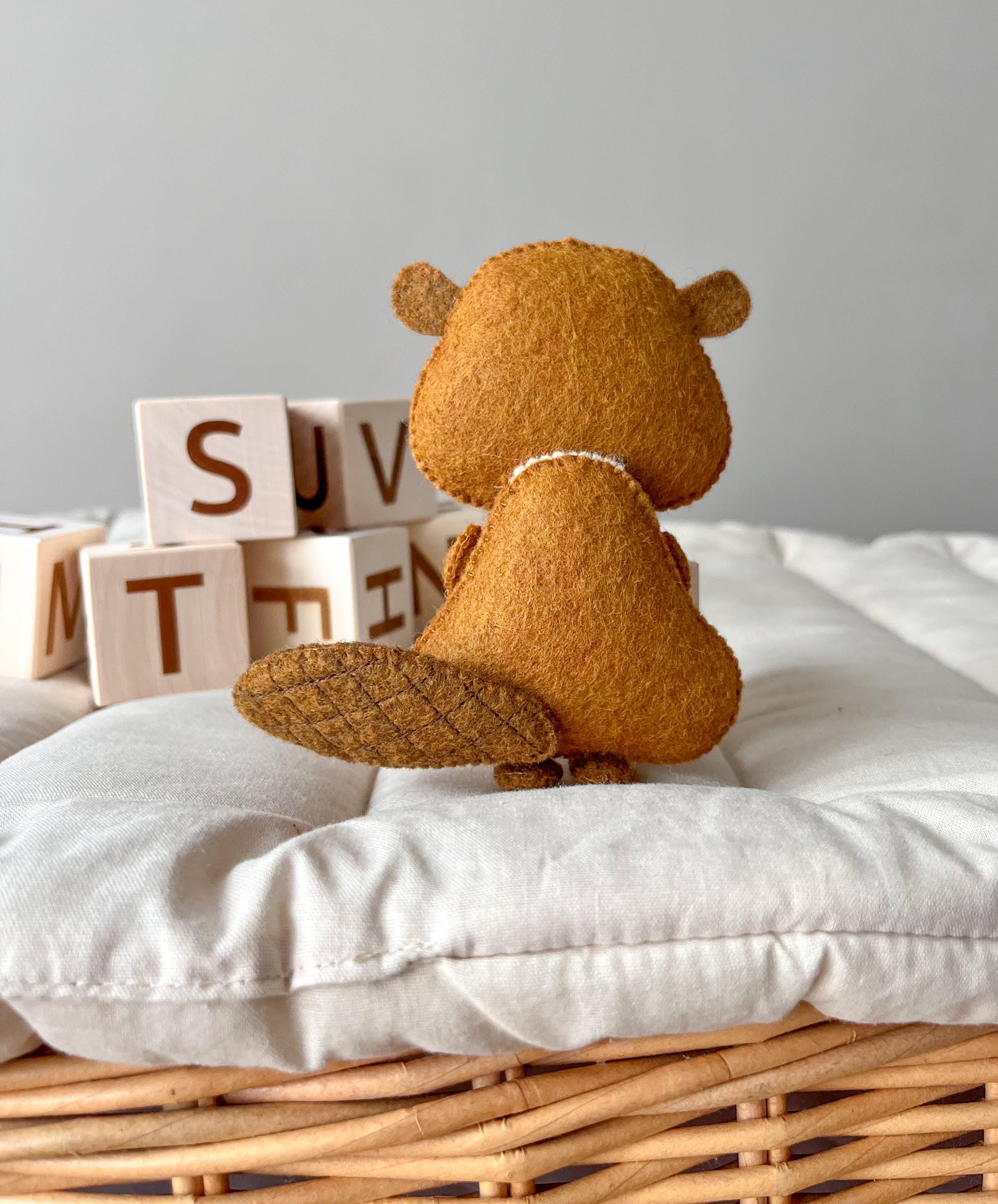Beaver Felt Pattern DIY Forest Animal Toy Pdf Pattern Beaver Sewing - Etsy