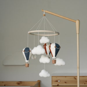 Luftballon Baby mobile Mobile mit Luftballons, Wolken Filz Mobile Luftballon Kinderzimmer