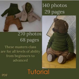 Teddy Bear Tutorial and Pattern. Tutorial on creating a bear and sewing his clothes