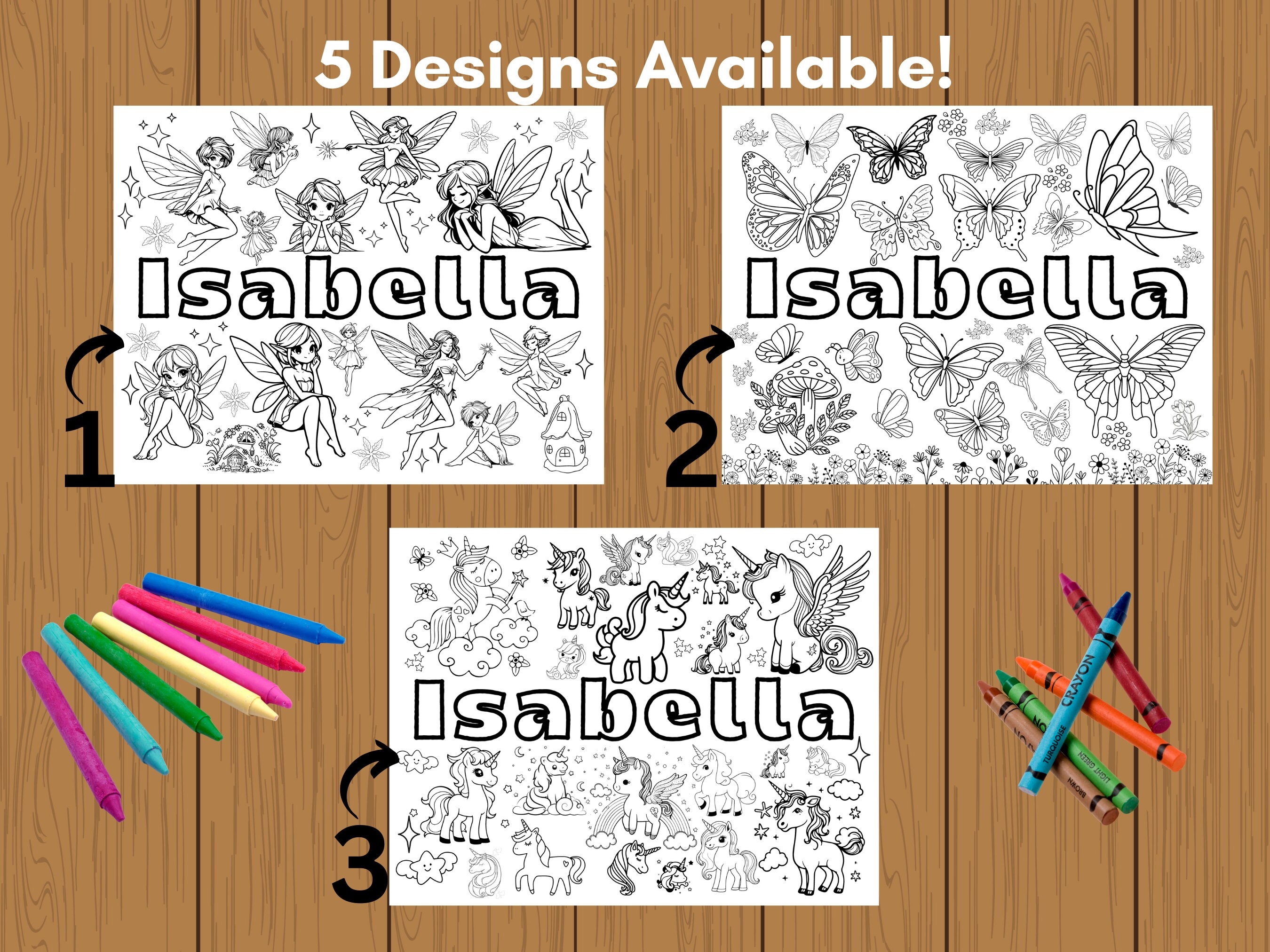 Customizable Coloring Pages for Kids Personalized Coloring Pages for