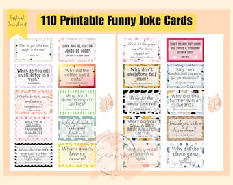 110 printable funny joke cards funny cards printable funny gifts instant download funny encouragement digital cards funny collage ephemera