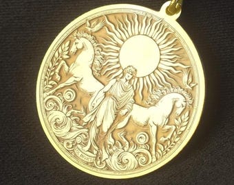 Sol Invictus Necklace: Roman Sun God Pendant