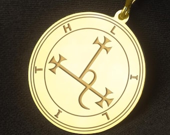 Lilith Sigil Halskette, Okkulter Anhänger, Hexerei Schmuck, Pagan Talisman, Wicca Schutz Amulett, Esoterisches Medaillon