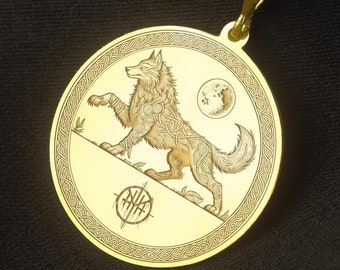Fenrir Necklace: Norse Wolf Pendant, Viking Jewelry