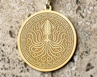 Octopus Necklace: Symbol of Intelligence Pendant
