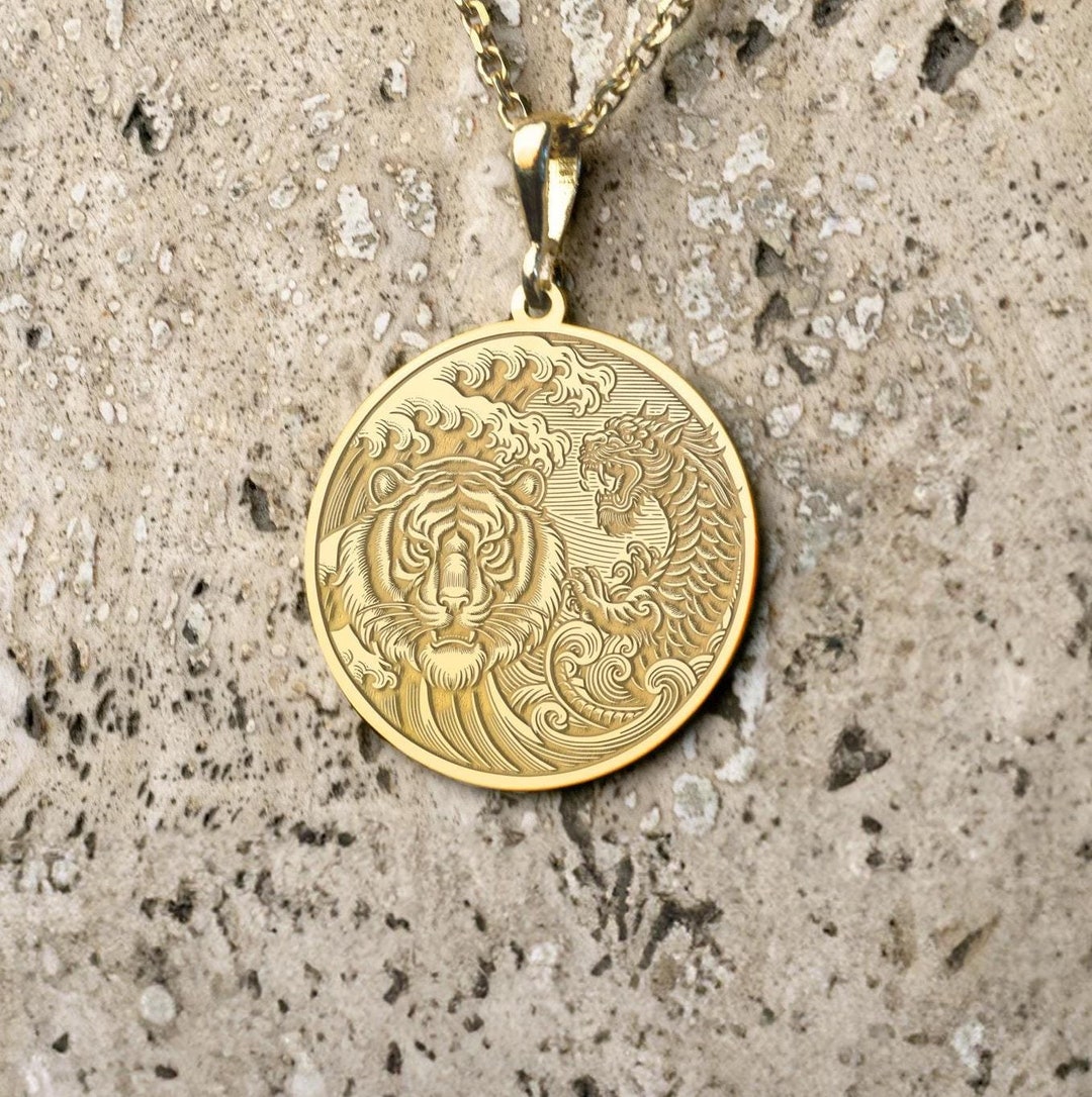 Pendentif Dragon <br> Tigre et Dragon