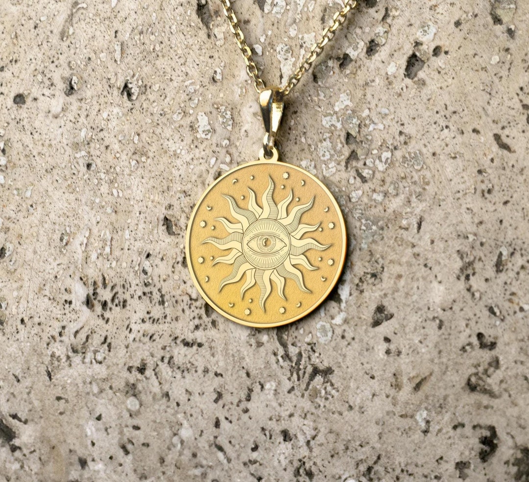 太陽の光 光線 チャームショートネックレス ゴールド RADIEUX ダイヤモンド0.05ct ネックレス イエローゴールド(月のあかり 日
