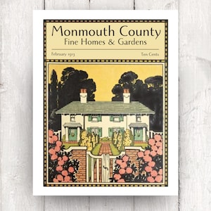 Monmouth County Magazine Cover Art Print: New Jersey Shore Decor