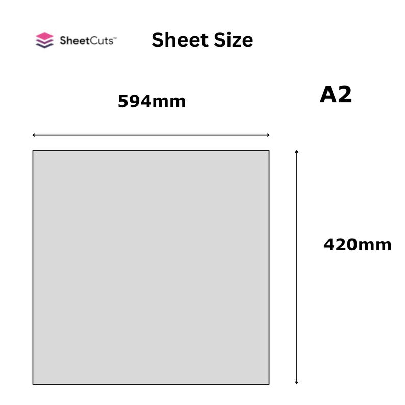 3mm White A2 Foam Sheet for Signs, Crafting, Kids' School Projects ...