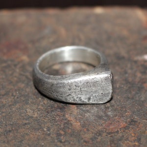 Brutalist Sterling Silver Ring.