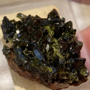 Lustrous Epidote crystal matrix, Domodossola, Italy