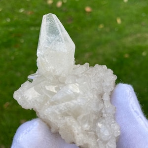 1972 Nice large Calcite on a Calcite cluster matrix from Romania, for minerals and crystals collectors