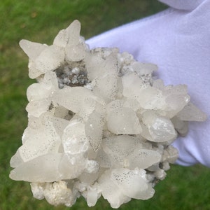 Calcite Crystals and Chalcopyrite on matrix, from Romania 1971collection