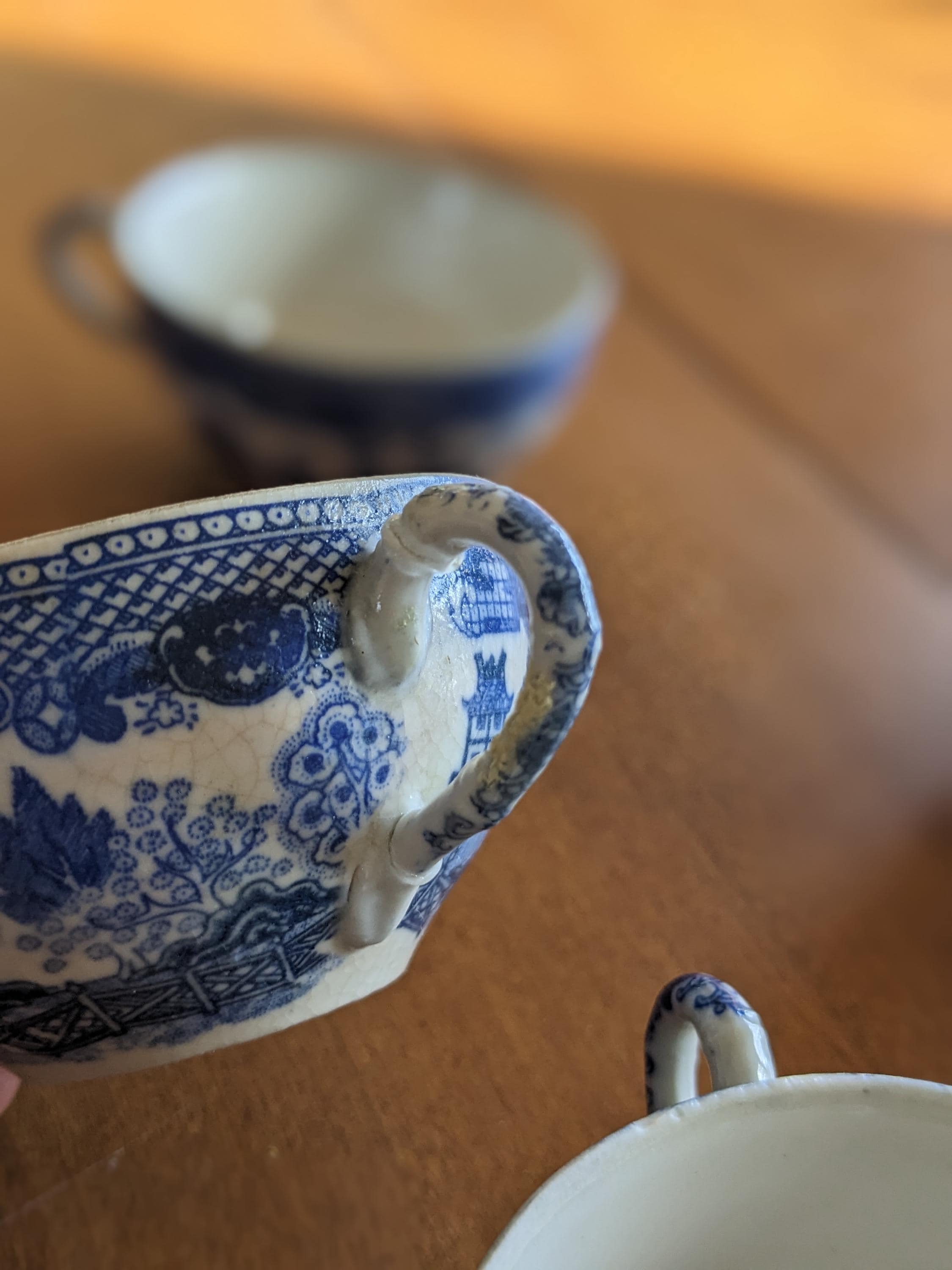 ミニチュア ブルー ウィロー「リトル ホステス」ティー セット