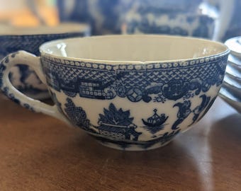 ミニチュア ブルー ウィロー「リトル ホステス」ティー セット