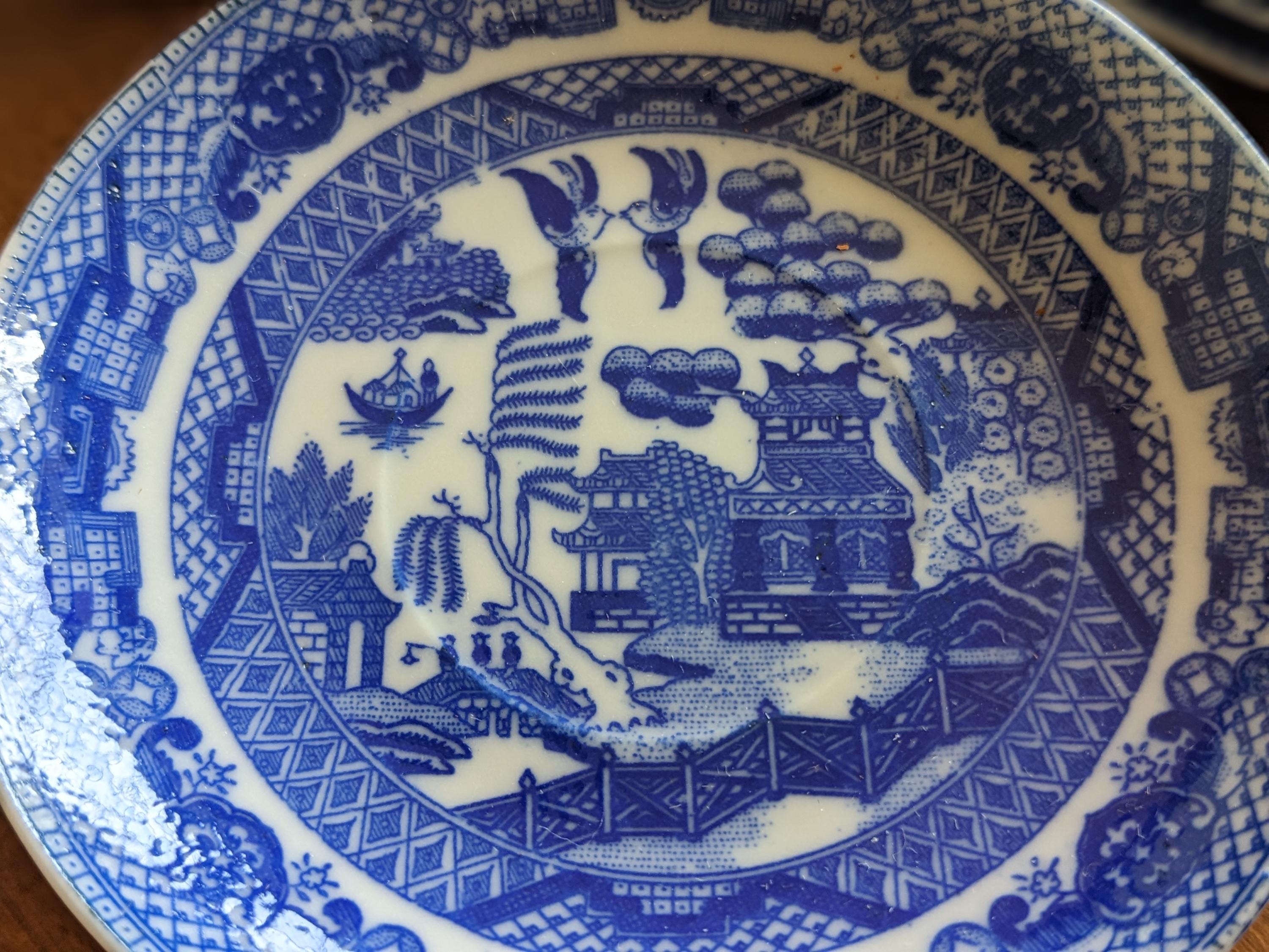 ミニチュア ブルー ウィロー「リトル ホステス」ティー セット