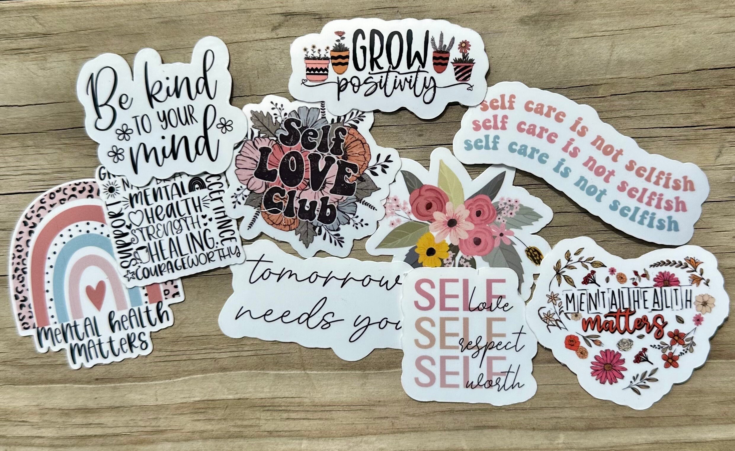 Mental Health Sticker Pack - Etsy