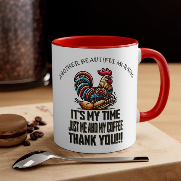 Rooster Coffee Mug, friend gift idea, unique gift idea, tea lovers, roosters, unique rooster gift, Granma gift, Mother gift, Daddy gift