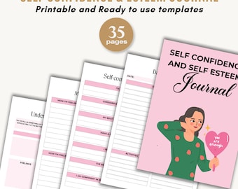 Self esteem worksheets therapy worksheets therapy resources confidence worksheets therapy office decor Self Confidence & Self Esteem Journal