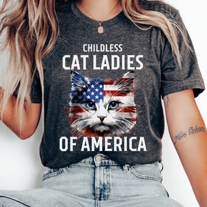 Childless Cat Lady Meme Shirt Kamala Harris 2024 Shirt Madam President Tee Kamala TShirt Presidential Election 2024 Female President Shirt