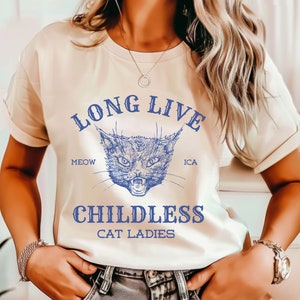 Childless Cat Lady Meme Shirt Kamala Harris 2024 Shirt Madam President Tee Kamala TShirt Long Live Childless Cat Ladies Election 2024 Shirt