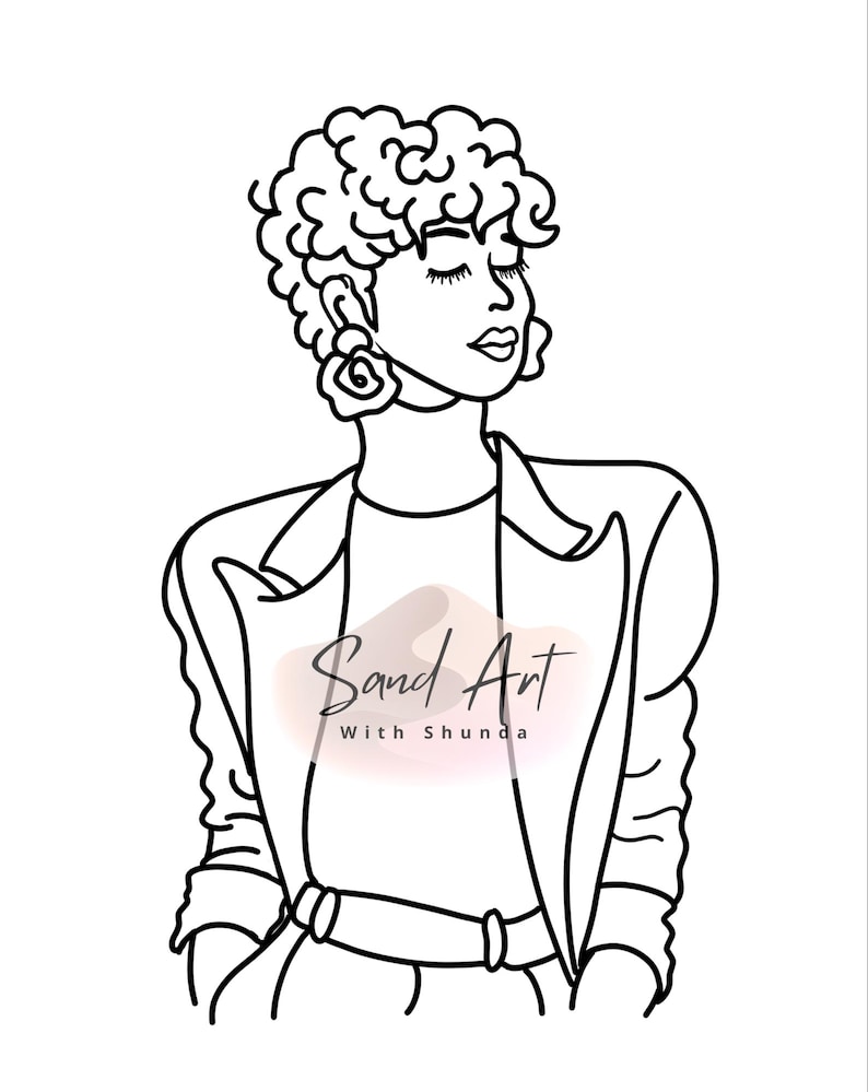 4 Peel and Pour Sand Art Sheets | Girl Designs (set of 4) - Etsy