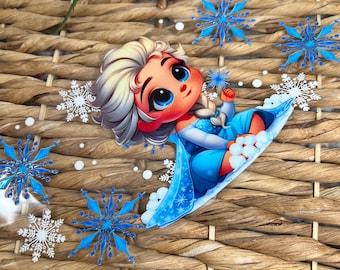 UVDtf Cup Wraps Kids | UvDTF Cute Frozen Wrap | Kids cup wraps