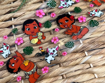 UVDtf Cup Wrap Baby Character | UvDTF Aloha Wrap | Ready to Apply