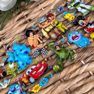 UVDtf Cup Wrap Watercolor | UvDTF Watercolor All characters Wrap | Valentines Cup wraps