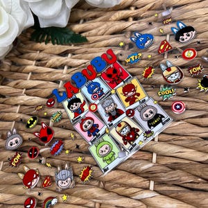 UVDtf Cup Wraps La bubus | Heroes La bubus Cup wrap | Boy Labu bus cup wraps