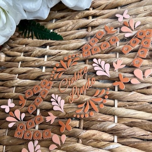 UVDtf Cup Wrap Brown Talavera | UvDTF Cielito Lindo Talavera | Mexican Barro Talavera Wedding print Cup wraps