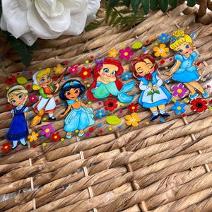UVDtf Cup Wrap Friends Princesses | UvDTF Cute Princesses Wrap |  Ready to Apply