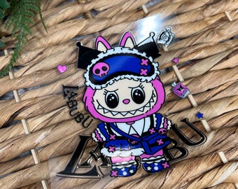 UVDTF Decals Ready to apply | Labubu Kuro Decal | Cup Decals
