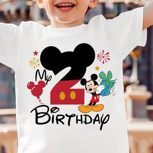 ミッキーバースデーボーイシャツ、ミニーバースデーガール、ディズニーファミリーバースデーTシャツ、ディズニーランドバースデーパーティーTシャツ、ディズニーバースデートリップTシャツ、ディズニー