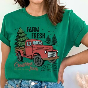 Farm Fresh Christmas Tree Shirt Christmas Tree Cake Shirt Christmas Cake Sweatshirt Christmas Crewneck Christmas Shirt For Women Xmas Gift