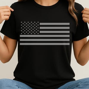 USA Flag for Dark Backgrounds |  Subdued Flag SVG | Black & White American Flag Svg | 4th of July, Patriotic Svg, Buterfly Png, USA Svg