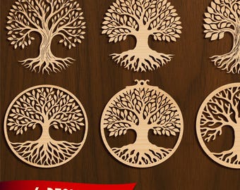 Tree of Life SVG Bundle | Laser Cut Files, Wall Art (Digital Download)